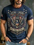 Men's Vintage Flag Print T-Shirt