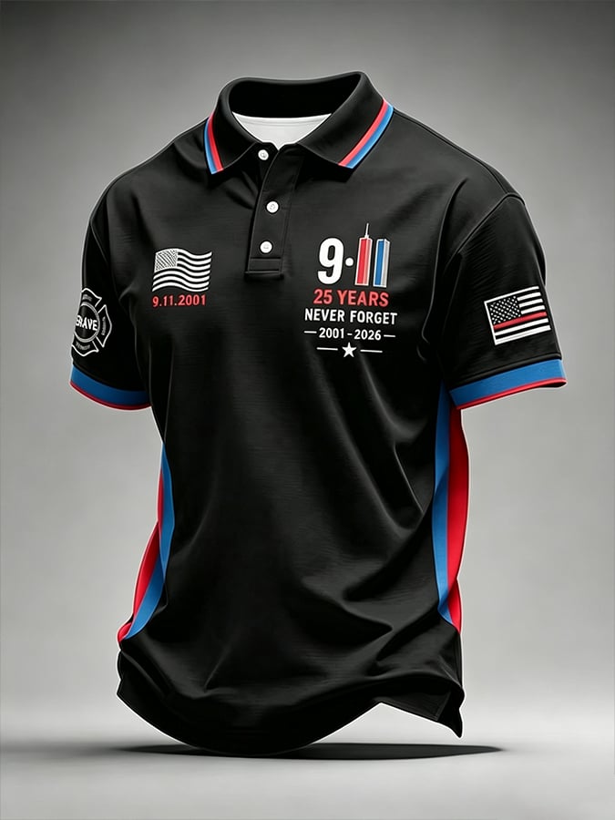 9.11 Never Forget Printed T-Shirts