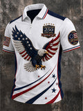 Men's Vintage USA 250th Anniversary Print Polo Shirt