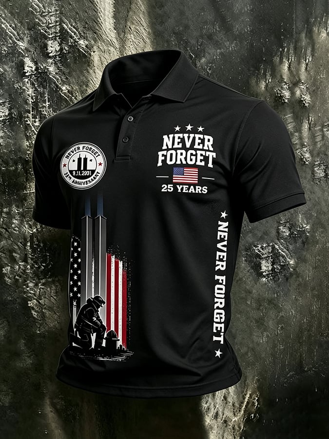 9.11 Never Forget Printed T-Shirts