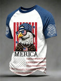 Men's Funny Vulture Independence Day Print Tee