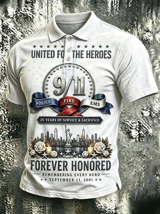 Men's Never Forget September 11 Print T-Shirt