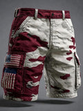 Retro American 250th Anniversary Camouflage Print Men's Shorts