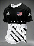 Men's 250th Anniversary Printed Casual T-Shirt