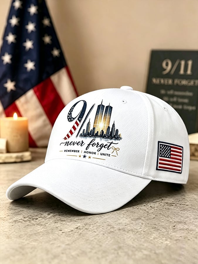 9.11 Never Forget Commemorative Printed Hat