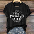 Women's Proud Female Veteran Casual T-Shirt