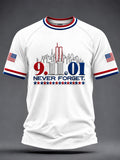 Men's 9/11 Remembrance Memorial Print T-Shirt