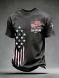 Men'S Retro 250Th Anniversary American Faith Short-Sleeve T-Shirt