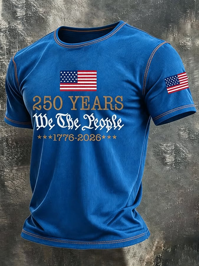 Men's American 250th Art Print Top