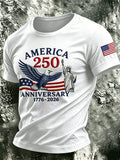 Men's American 250th Art Print Top