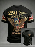 Men's 250th Anniversary Printed Casual T-Shirt